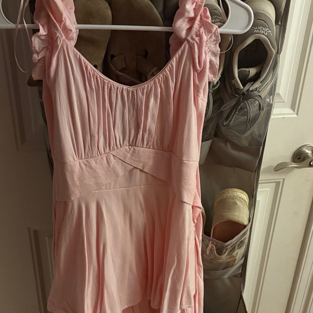 Elegant Pink Mini Dress